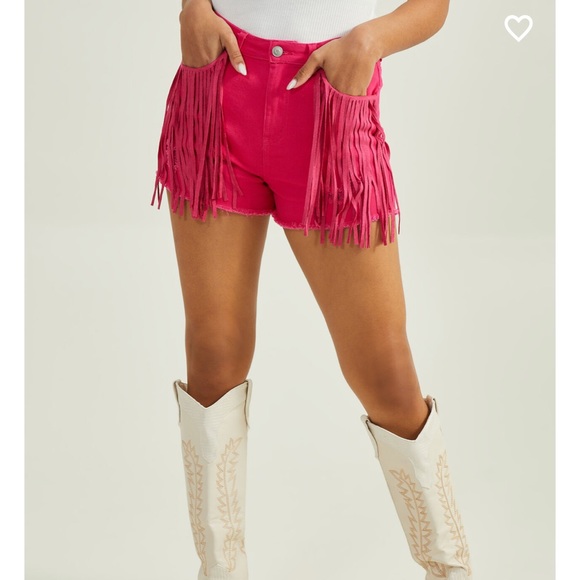 Altar’d State white fringe shorts - Picture 5 of 8